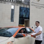 a team from the new luxury hotel in the heart of the Dubai Marina are distributing hundreds of meal boxes filled with Arabian delicacies and refreshments