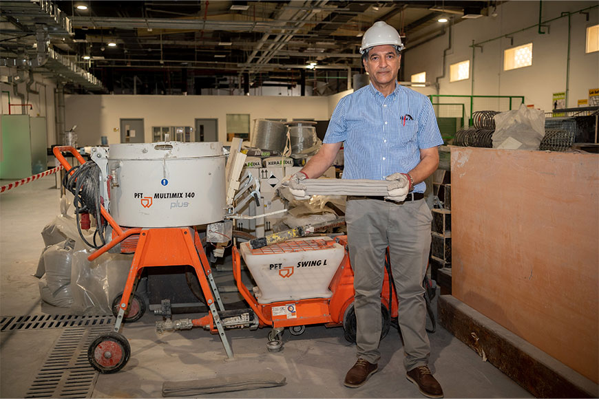 AUS researcher focuses on advancing 3D concrete printing through industry collaborations