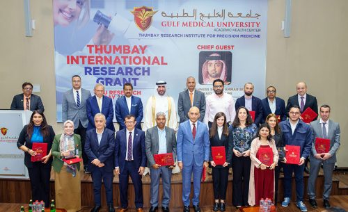 Thumbay International Research Grant 1st Cycle Concludes with Resounding Success: 192 Applications from 34 Universities, 14 Projects Awarded at Grand Ceremony in Ajman