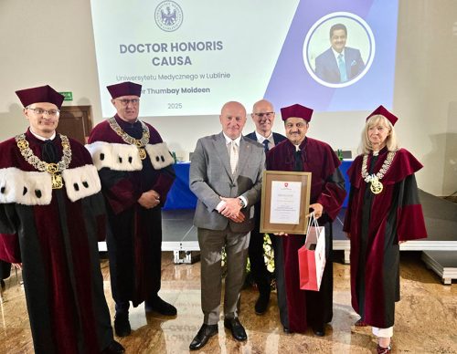 Dr. Thumbay Moideen Honored with 5th Honorary Doctorate by University of Lublin, Poland